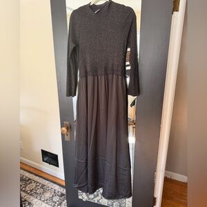 Elegant Black Long Sleeve Dress